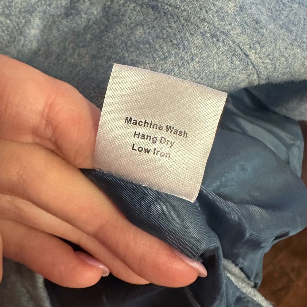 Ann Mashburn Viola lined top in sky blue brushed twill size XS NEW WITH TAGS - Picture 6 of 9
